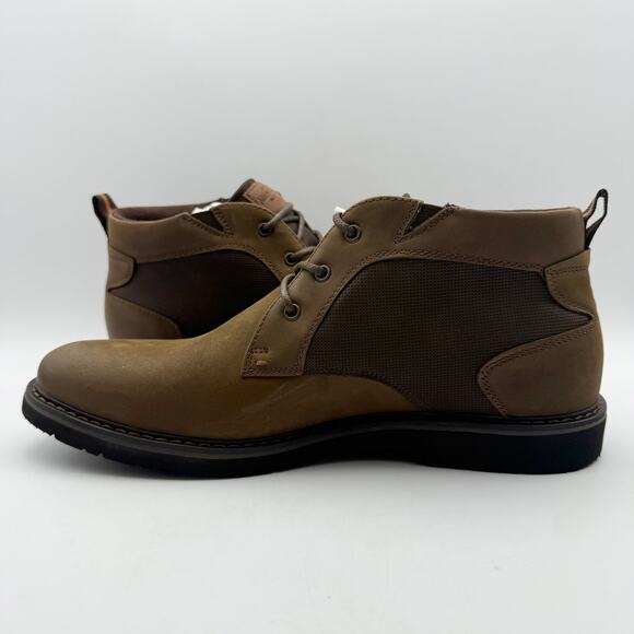 Nunn Bush Mens Denali Chukka Boots US 10 Wide EU 43 Brown Leather Waterproof NIB